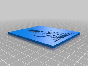 diabo menina estêncil camada 4 a arte as ferramentas personalizado 3d print model - Mito3D