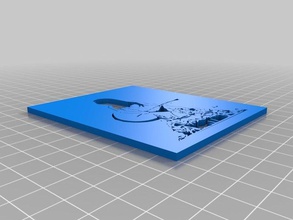 diabo menina estêncil camada 5 a arte as ferramentas personalizado 3d print model - Mito3D