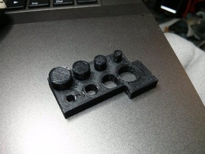 pegs holes calibration 3d printing tests skeinforge slic3r 3d print model - Mito3D