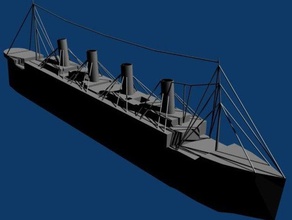 rms titanic diğer özellikli gemi 3d print model - Mito3D