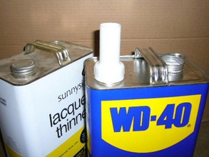 spout gallon cans hobby cap funnel 3d print model - Mito3D