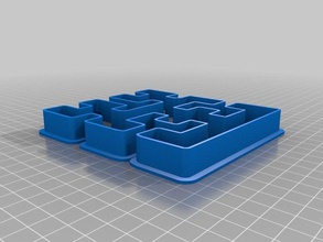 hilbert curva cookie cutter cucina pranzo personalizzato 3d print model - Mito3D