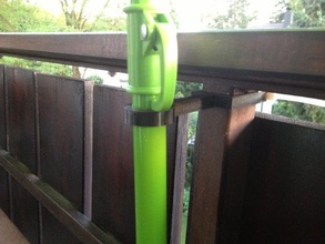 şemsiye tutucu balkon 30x42mm çelik boru yaptı açık bahçe 3d print model - Mito3D