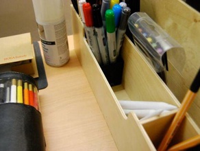 caneta caixa de compartimento outros contentor openscad 3d print model - Mito3D