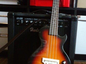 ukulele bridge harley benton lp electric music ukelele 3d print model - Mito3D
