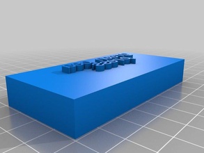 my customized pocket gutenberg text block art tools 3d print model - Mito3D