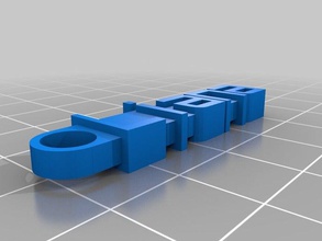 özel mesaj Anahtarlık liana benim organizasyon 3d print model - Mito3D