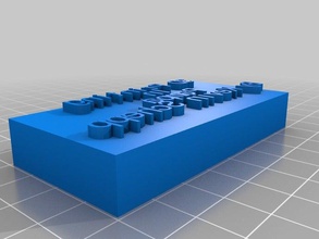 blok bir fikir sanat araçlar özelleştirilmiş 3d print model - Mito3D