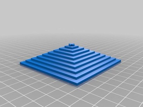 basic-Pyramide Gebäude Strukturen 3d print model - Mito3D