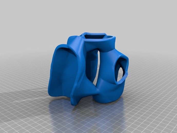 flow sculpture parametric art math 3D print model - Mito3D