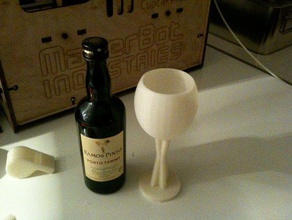 port-Wein-Glas andere cup Küche utensil Weinglas openscad 3d print model - Mito3D