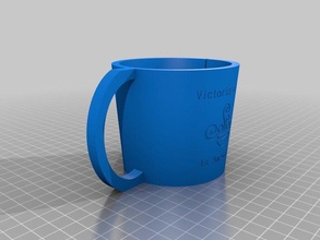 victorias awesome mug customized kitchen dining 3d print model - Mito3D