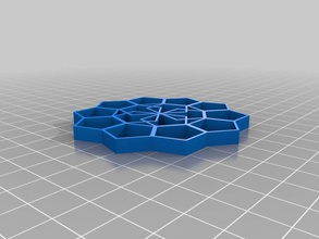 alnico quasi chrystal pattern math art 3d openscad 3d print model - Mito3D