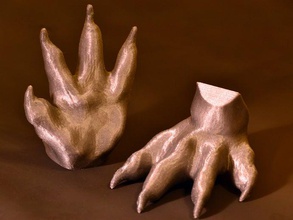 rumeno tre-coda avampiede animali l'anatomia artiglio drago zampa anteriore mano modello la scultura zbrush 3d print model - Mito3D