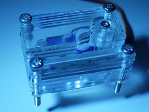 laser-cut pinch valve other electronics featured fluid lasercut liquid pinch-valve servo 3d print model - Mito3D