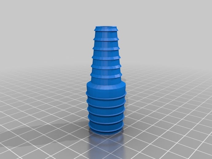 my customized universal hose adapter coupler funnel web service tools 3D print model - Mito3D