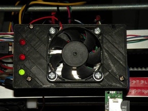 rampalar coolerguard durum LED'leri diğer arduino soğutma elektronik pcb prusa reprap mega openscad step 3d print model - Mito3D