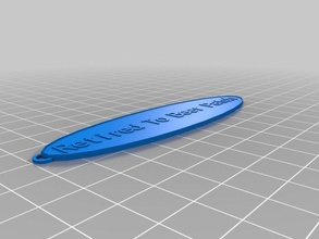 özel oval Anahtarlık benim emekli 3d print model - Mito3D