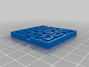 maze 2d art customized 3d print model - Mito3D