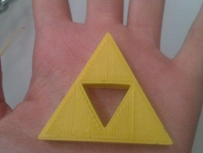 triforce keychain other openscad plastic valley uc3m 3d print model - Mito3D