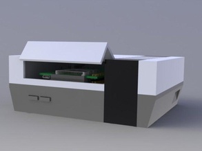 pini 3d la stampa caso console di gioco raspberry pi raspi 3d print model - Mito3D