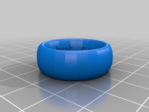 il mio personalizzato anello banda di script per la creazione taglie usa customizer anelli 3d print model - Mito3D