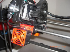 robo 3d front mount fan adapter printer parts robo3d 3d print model - Mito3D