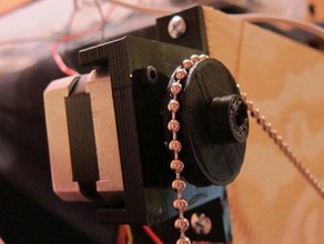 ball-chain pulley polargraph other arduino drawbot ball chain cnc mechanism 3d print model - Mito3D