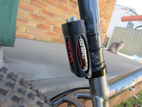 co2 cartridge holder bike seatpost sport outdoors mtb 3d print model - Mito3D