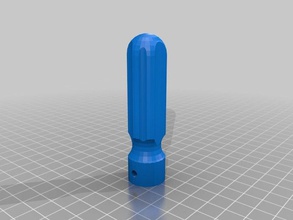 6mm drill bit handle tools customized 3d print model - Mito3D