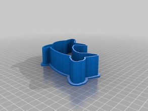 dolphin2 cortador de galletas cocina comedor personalizado 3d print model - Mito3D