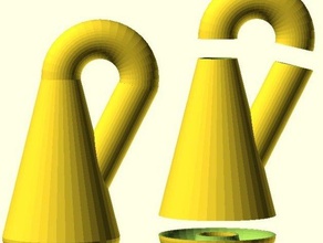 garrafa de klein simples e primitivos outros desafio design openscad destaque 3d print model - Mito3D