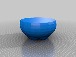 faceted bowl sculptures 3d print model - Mito3D