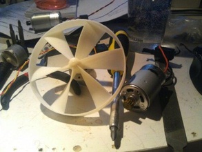 bigger parametric propeller diy fan 3d print model - Mito3D