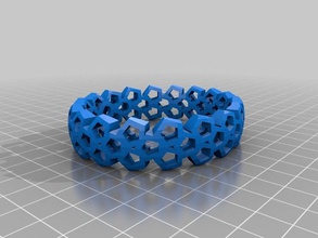 pentagonbracelet les bracelets personnalisé 3d print model - Mito3D