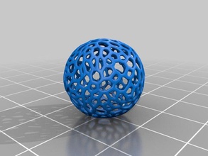 voronoi like object math art 3d print model - Mito3D