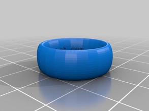 meu personalizados anel de banda script criação tamanhos eua personalizador sistemas anéis 3d print model - Mito3D