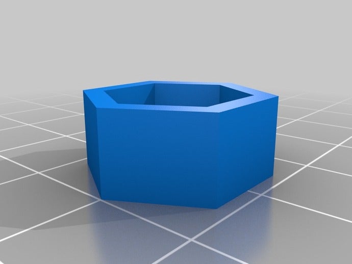 simple reduction m10 hex nut m8 3d printer parts 3D print model - Mito3D