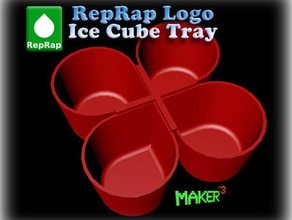 reprap logo ice cube tray parametric other 3d household newmuseumchallenge toy useful 3d print model - Mito3D