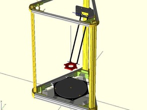 wolfstock 3d printers kossel mini rostock 3d print model - Mito3D
