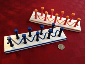 necklacetiekeychain rack organizzazione ganci gioielli tie 3d print model - Mito3D