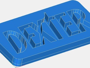dexter télécommande porte-clés 3d print model - Mito3D