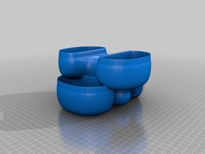 snack-bol de peuplement décor 3d print model - Mito3D