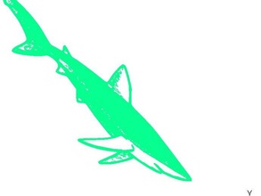 tubarão sinais logotipos 3d print model - Mito3D