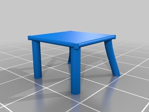 pi table model furniture 3d print model - Mito3D