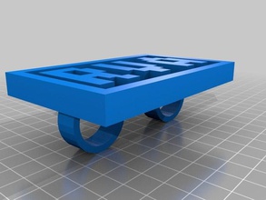 rva word ring rings customized 3d print model - Mito3D
