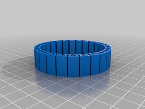 my customized dual flexible name bracelet bracelets 3d print model - Mito3D