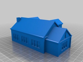 cool house buildings structures full home one small 3d print model - Mito3D