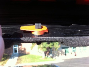audi hazard triangle compartment latch other automotive car pawl 3d print model - Mito3D