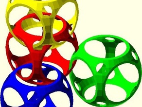 3d di collegamento chain anelli moda geometria openscad 3d print model - Mito3D